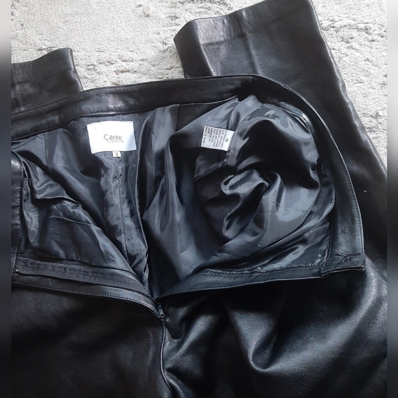 Black Leather Pant Size 18 - Picture 6 of 6